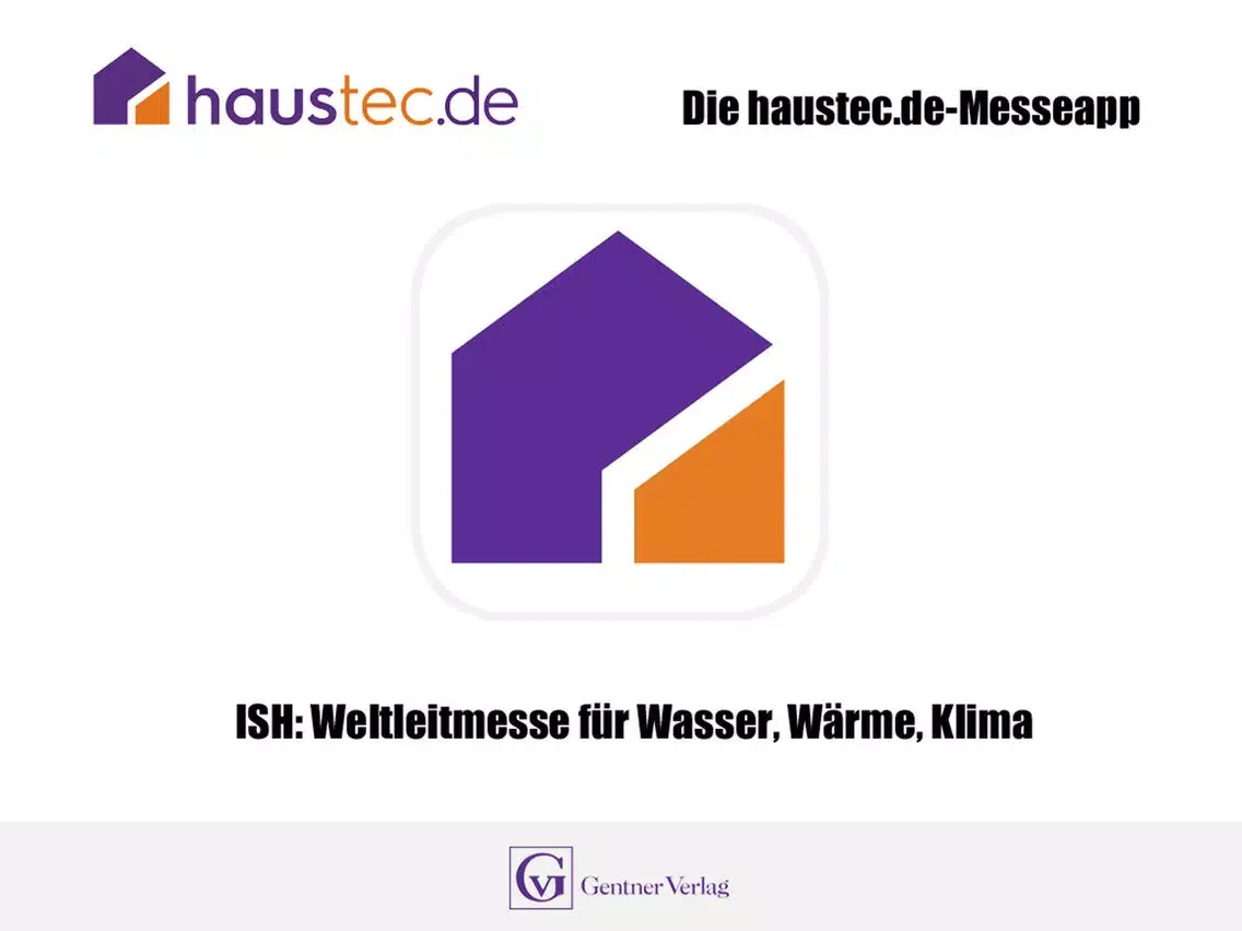Screenshot di haustec.de Messeapp iPad 