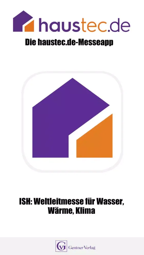 Screenshot di haustec.de Messeapp