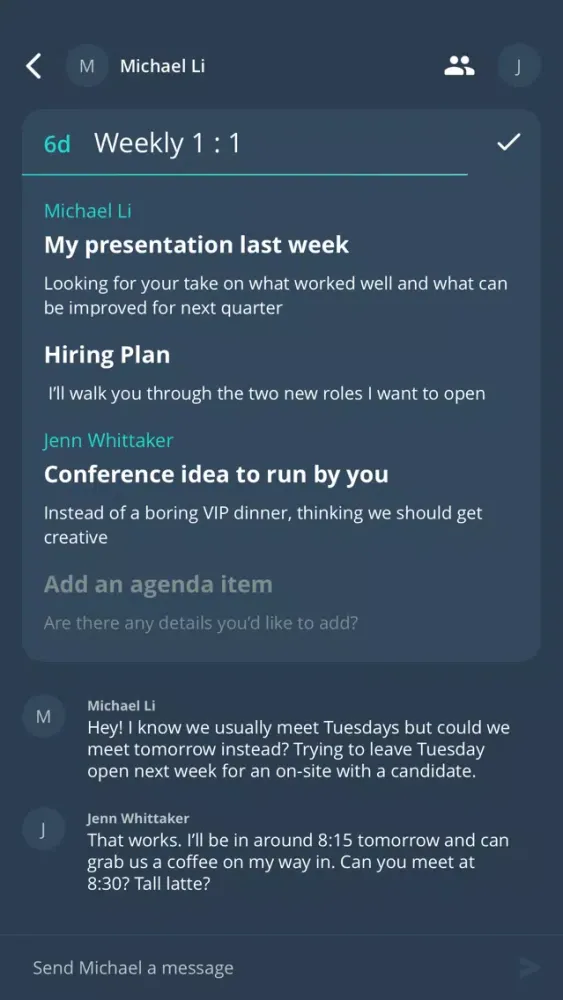 Capturas de tela do EyeLevel: Build a happier team
