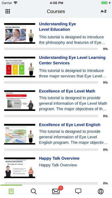 Tangkapan layar Eye Level Members