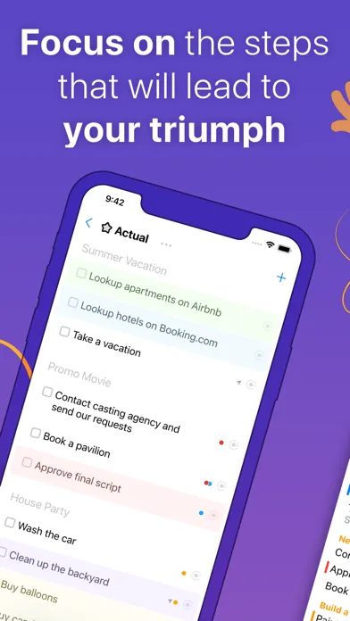 Capturas de tela do Taskheat — milestone tracker
