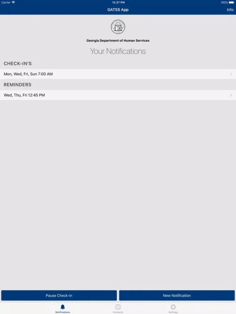 Capturas de pantalla de GATSS (GA Tele Support Snrs) iPad 