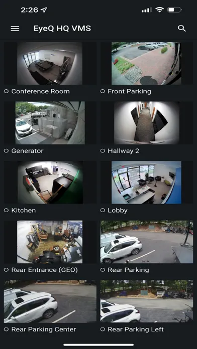 Скриншоты EyeQ Cloud VMS