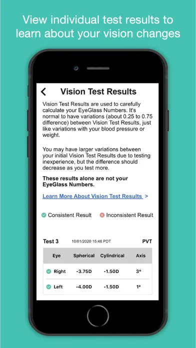 تصاویر EyeQue PVT: Mobile Vision Test
