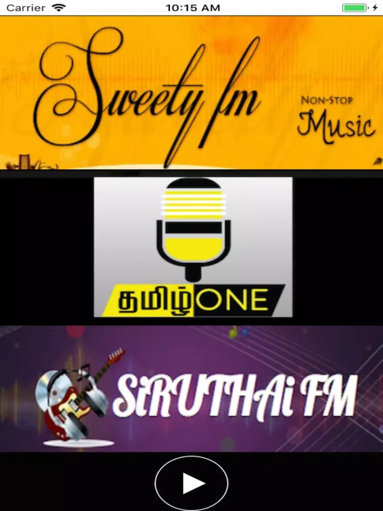 Zrzuty ekranu Tamil Radio LIVE iPad 