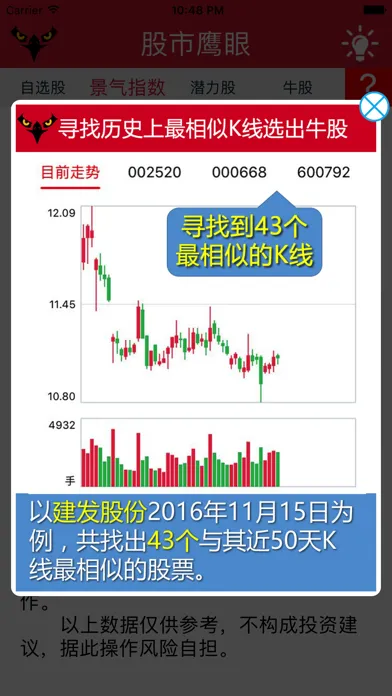 股市鹰眼——人工智能选股App应用截图