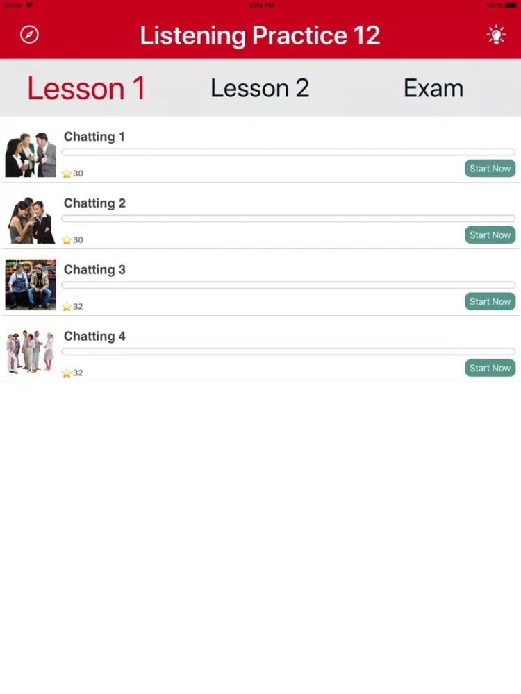 Tangkapan skrin English listening practice 12b iPad 