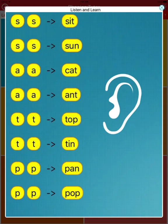Zrzuty ekranu Phonics Tutor 3 iPad 