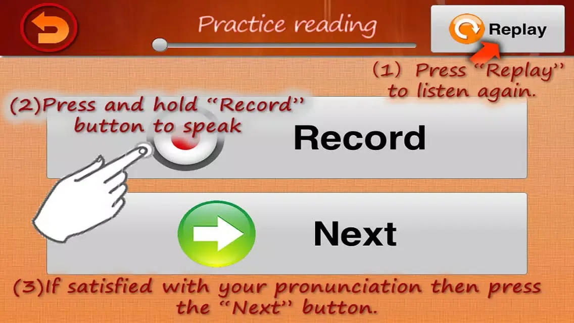 Zrzuty ekranu Spoken tutor V5