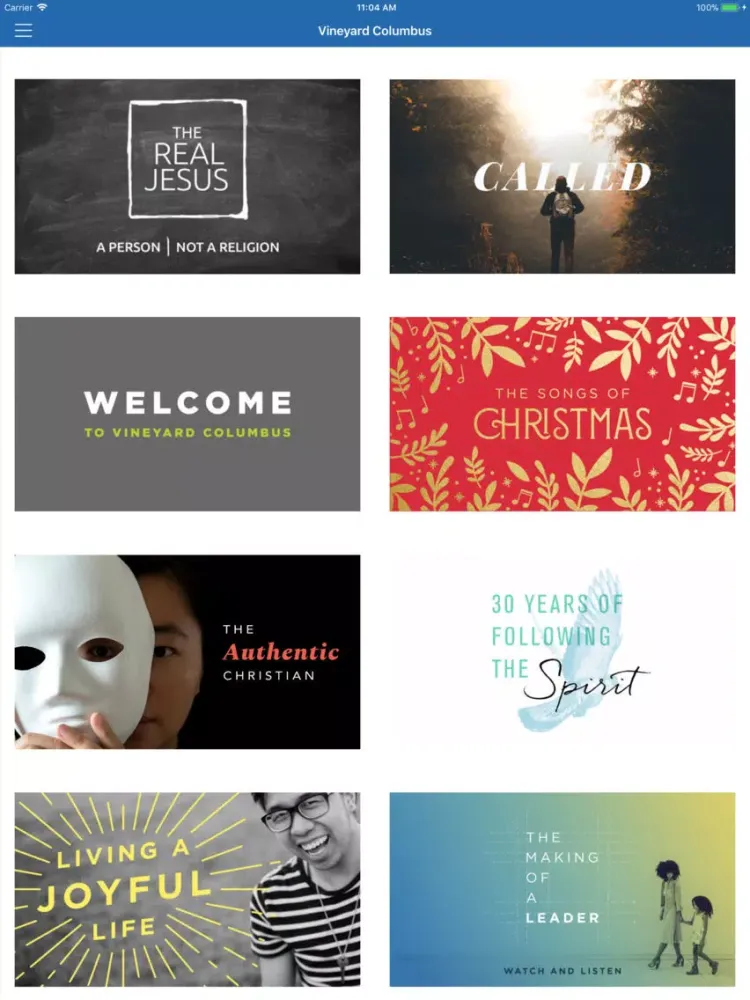 Vineyard Columbus iPad Screenshots