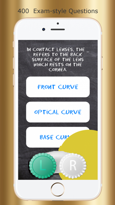 Capturas de tela do OptiQuiz Contact Lens