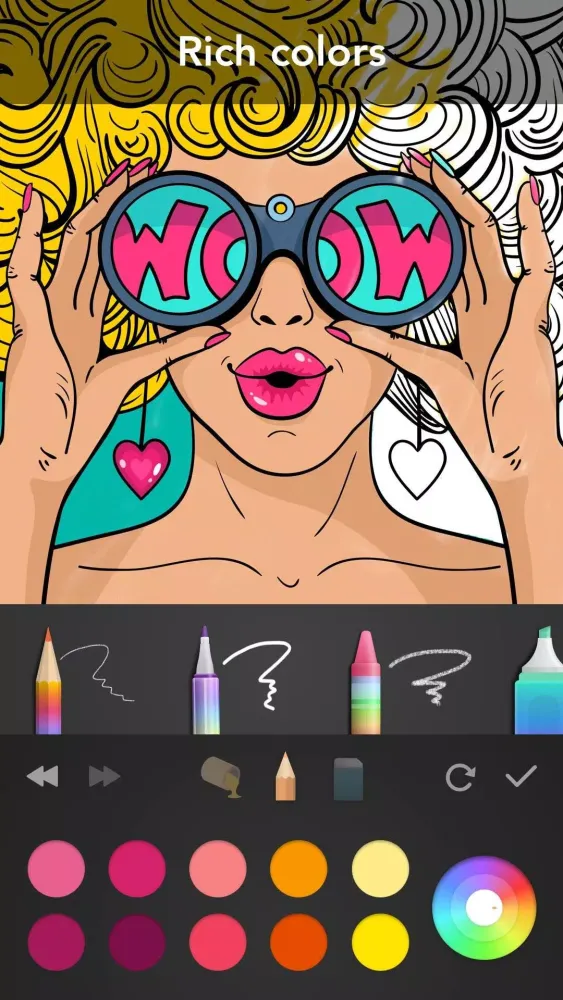 Tangkapan layar Girls Coloring Book
