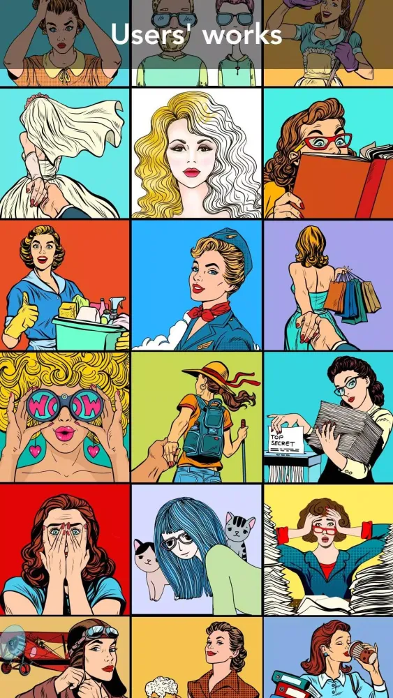 Tangkapan layar Girls Coloring Book