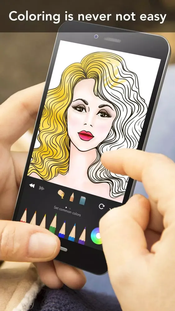 Tangkapan layar Girls Coloring Book