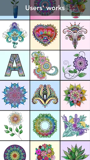 ภาพหน้าจอของ Mandala Coloring Book