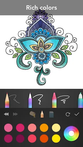 ภาพหน้าจอของ Mandala Coloring Book