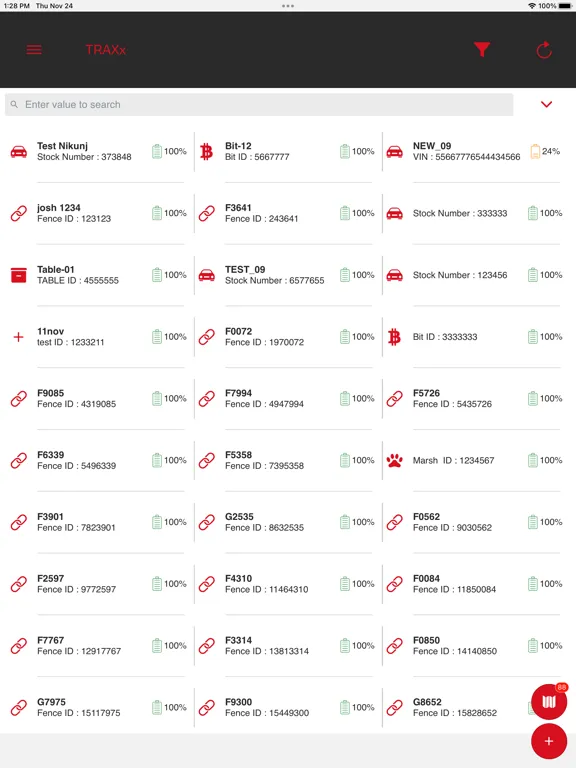 ภาพหน้าจอของ Eyewitness TRAXx iPad 