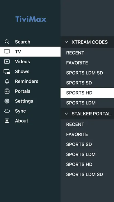 Tivimax IPTV Player (Lite) 스크린샷