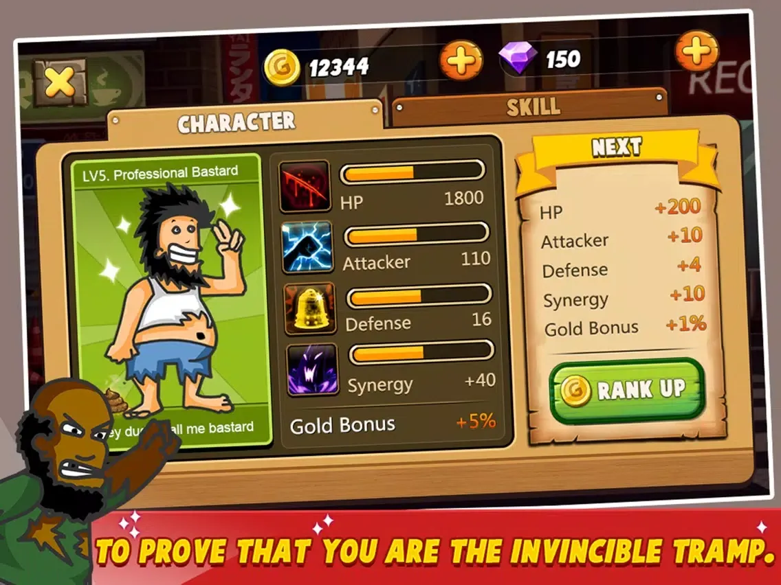 Zrzuty ekranu Invincible Tramp iPad 