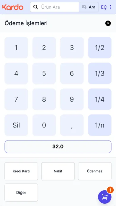 Captures d'écran de Kardo POS