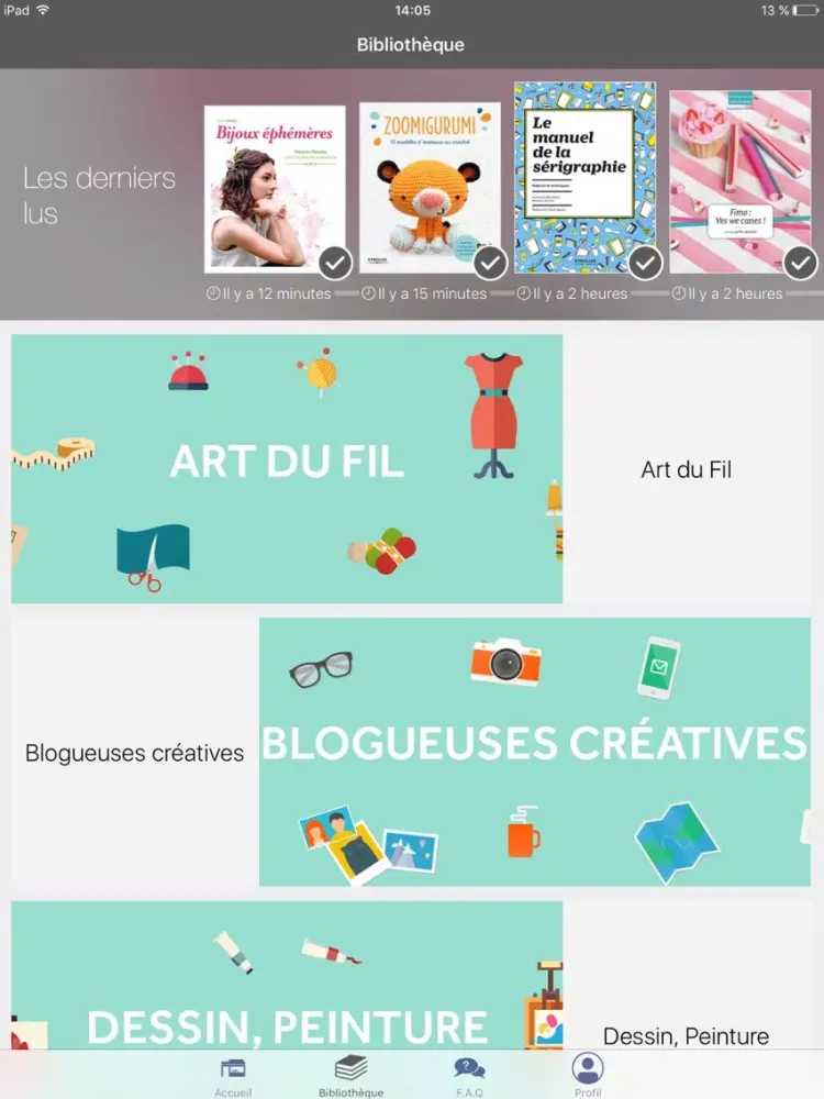 Ảnh chụp màn hình của Loisirs créatifs by Eyrolles iPad 