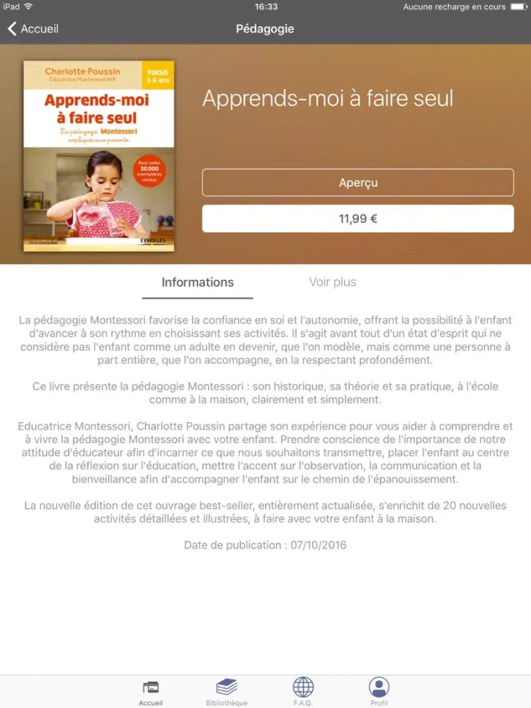 Zrzuty ekranu Parents by Eyrolles iPad 
