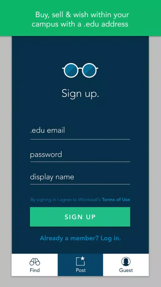 Capturas de pantalla de WonkWall - Buy, Sell & Wish for things with your peers exclusively on your campus
