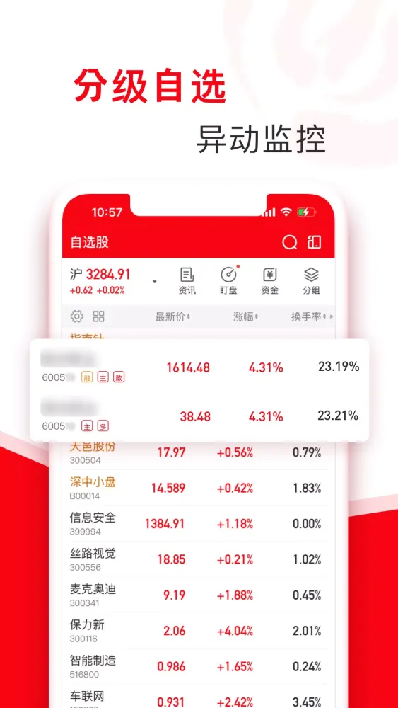 Tangkapan skrin 指南针股票