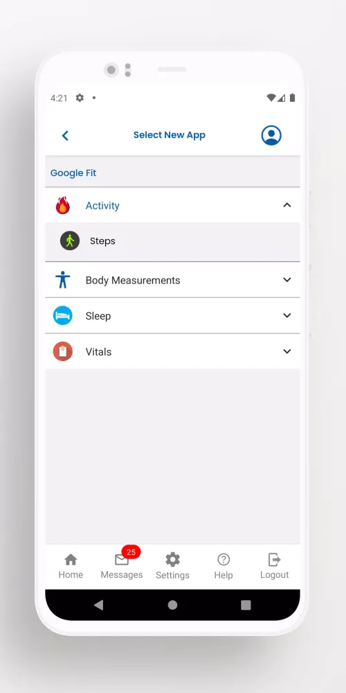 Screenshot di CCP Patient Portal