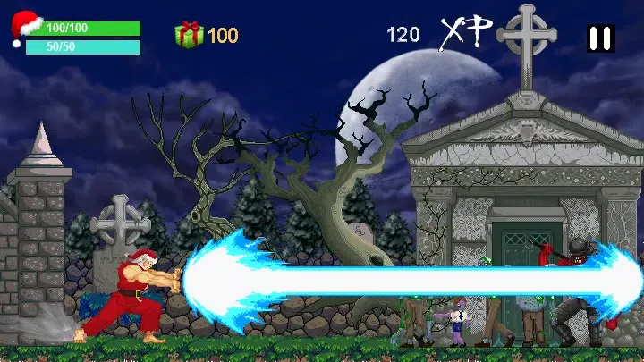 Capturas de tela do Santa Zombie Fighter