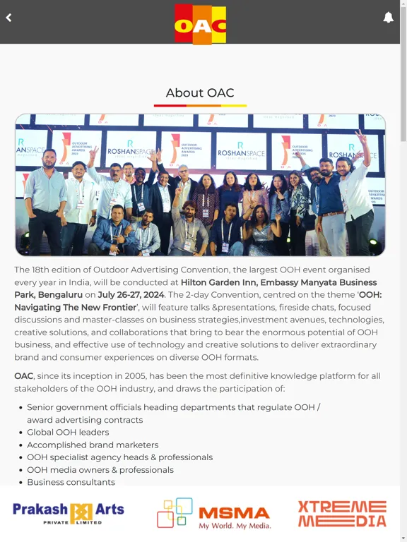 OAC Asia 2024 iPad  Screenshots