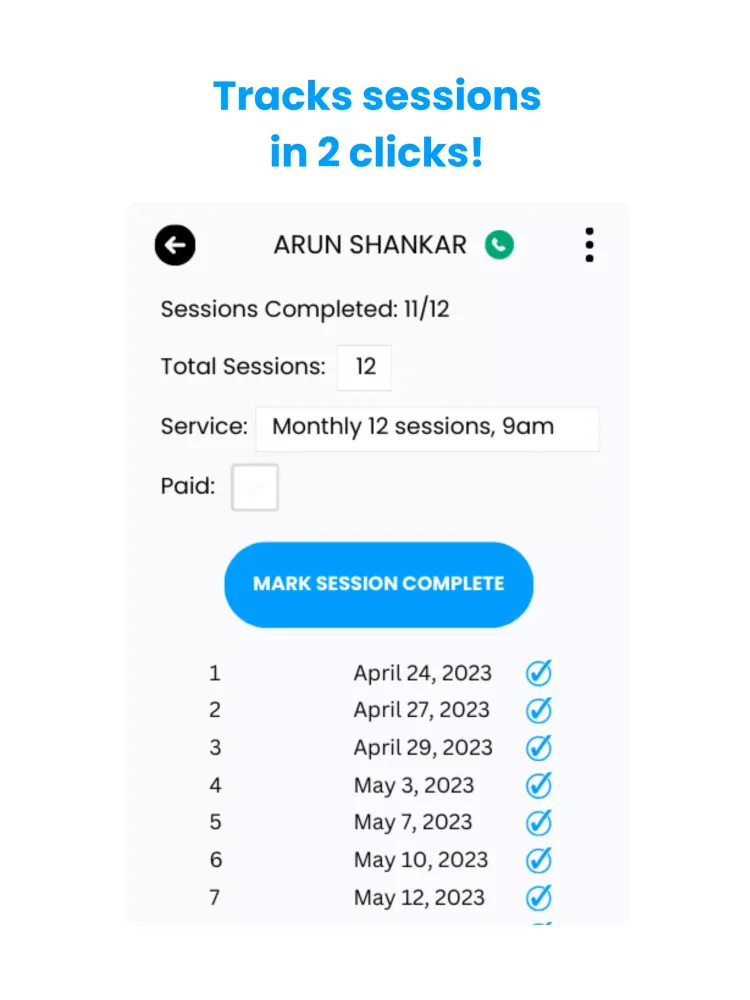 Tangkapan layar EZbook Fitness, Life Coach App