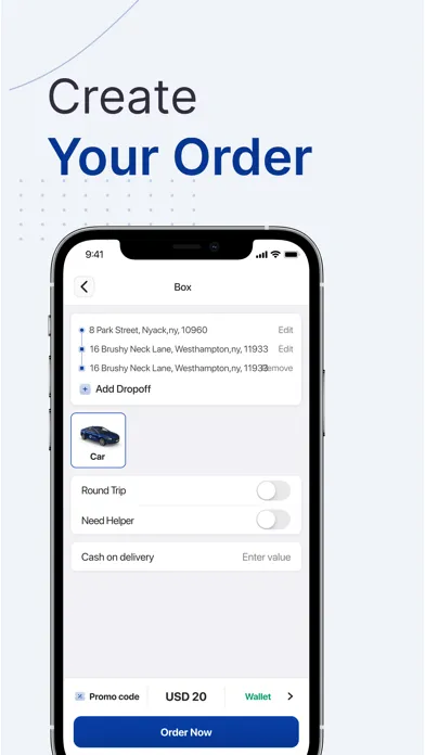 Tangkapan layar EzDelivery Customer