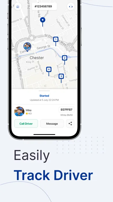 Tangkapan layar EzDelivery Customer