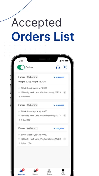 EzDelivery Driver スクリーンショット
