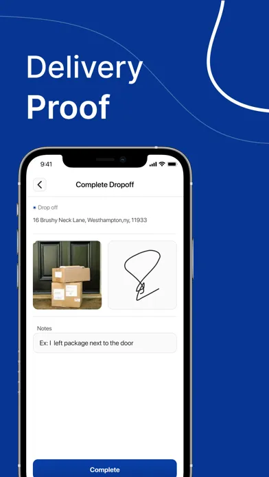 EzDelivery Driver スクリーンショット
