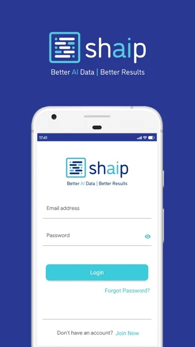 ภาพหน้าจอของ Shaip Recording App