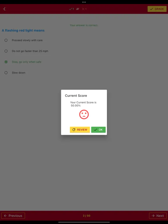 Tangkapan skrin Connecticut Basic Driving Test iPad 