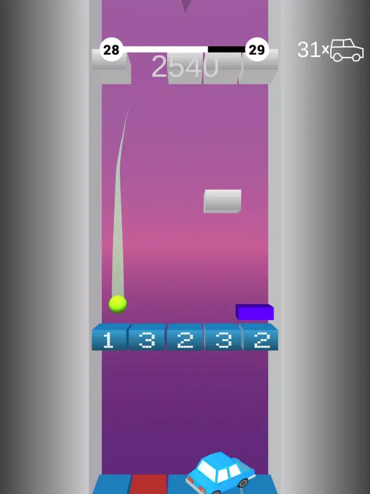 Tangkapan layar Bounce on Bricks iPad 