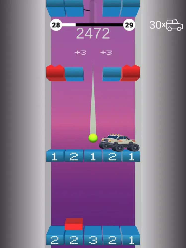 Tangkapan layar Bounce on Bricks iPad 