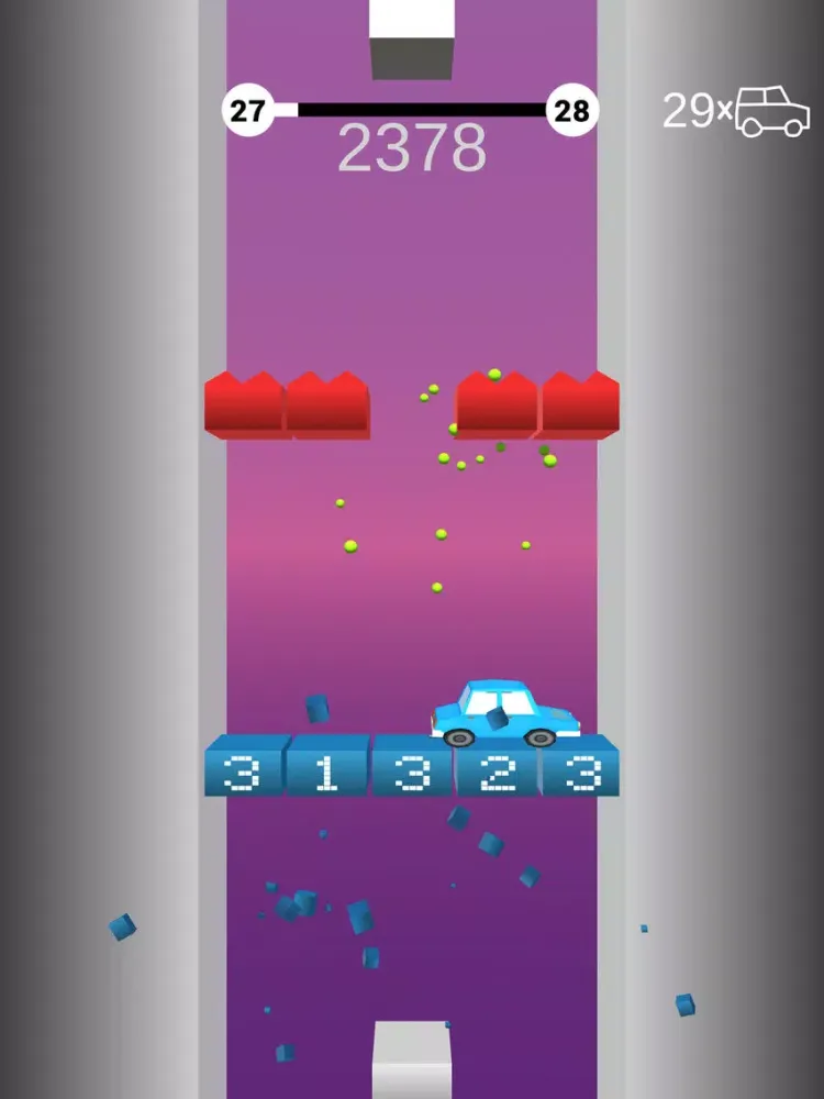 Tangkapan layar Bounce on Bricks iPad 
