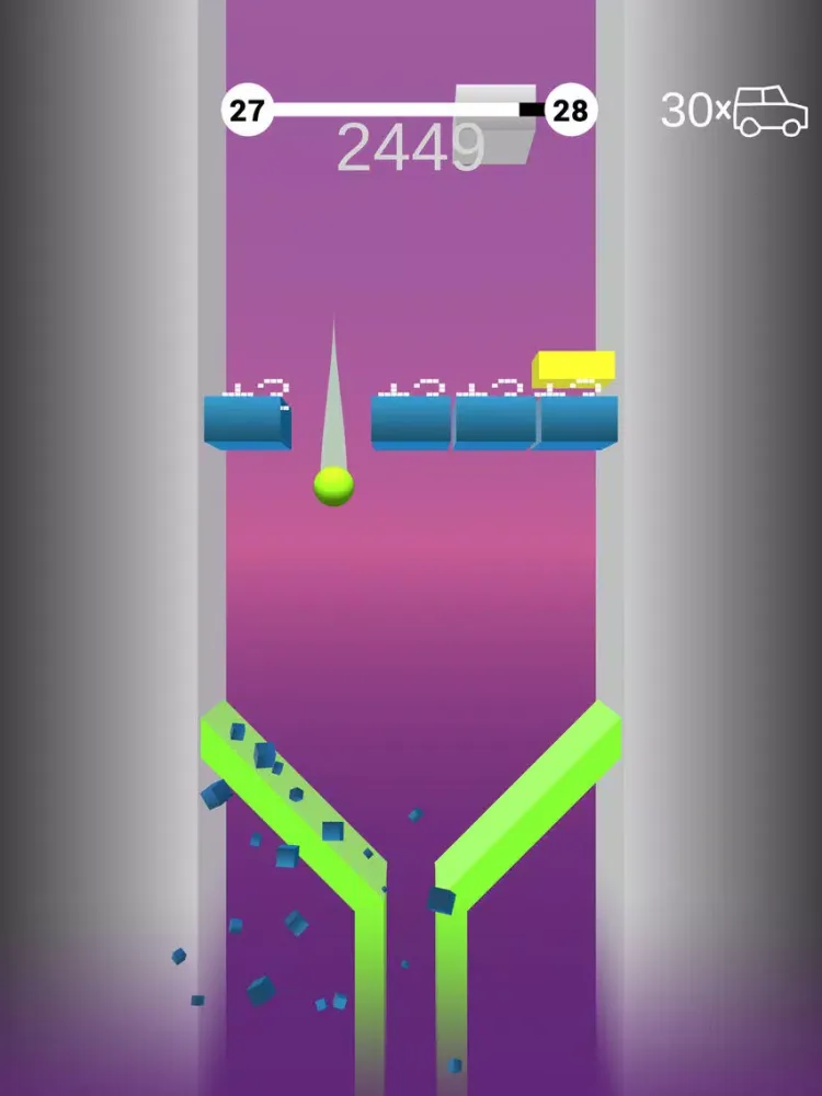 Tangkapan layar Bounce on Bricks iPad 
