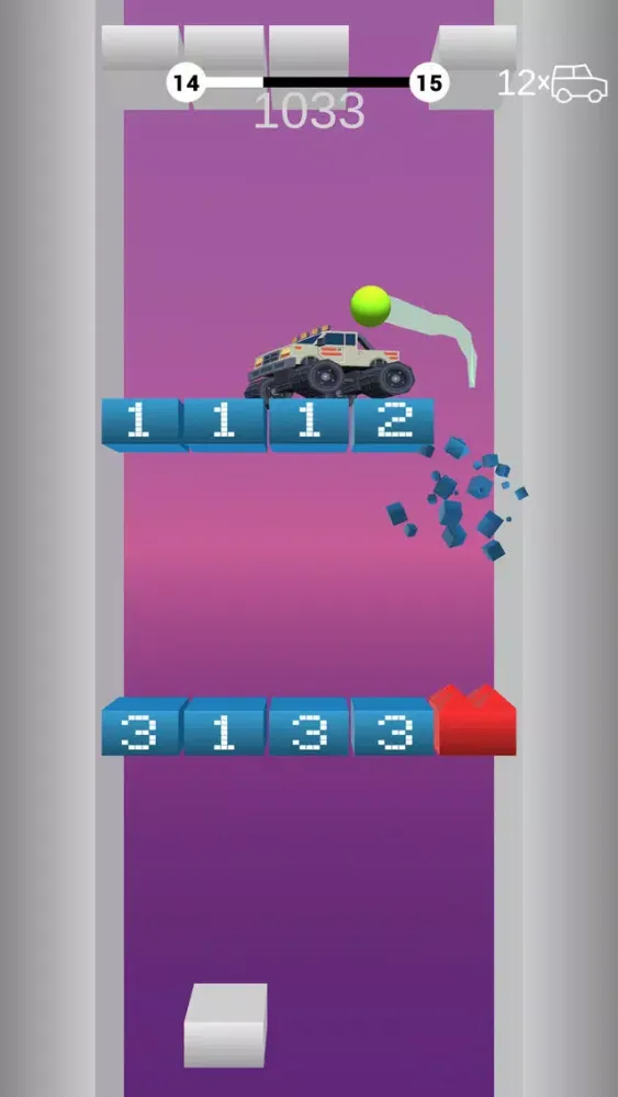 Tangkapan layar Bounce on Bricks