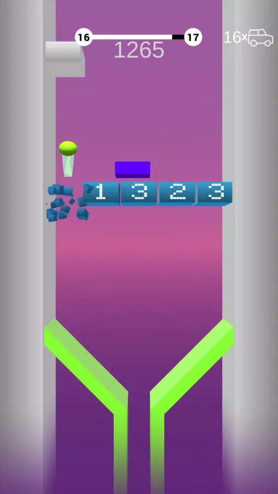 Tangkapan layar Bounce on Bricks
