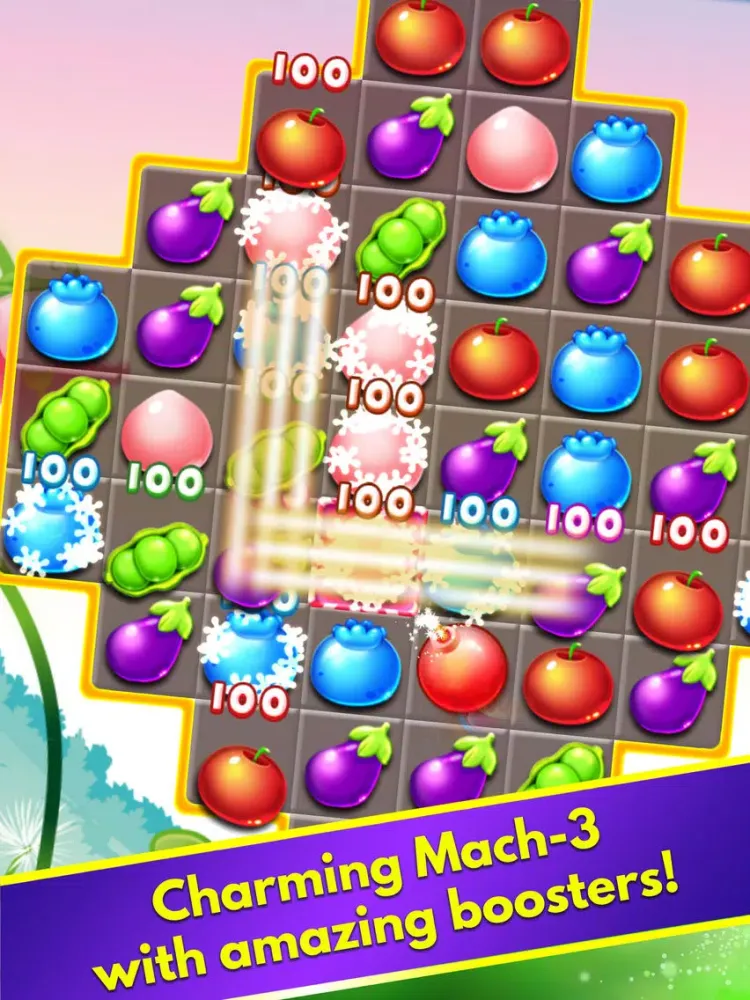 Capturas de tela do Glamour Farms: New Puzzle Match 3 Games iPad 