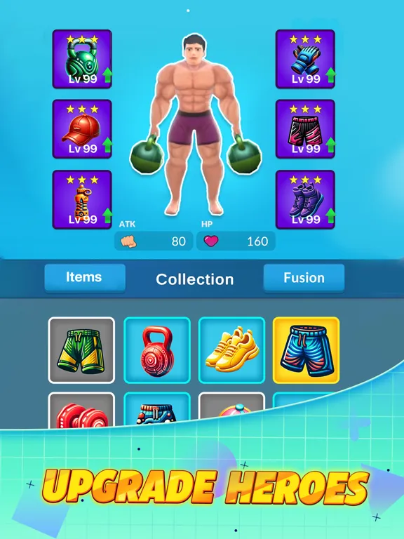 Capturas de tela do Age of Gym Heroes iPad 