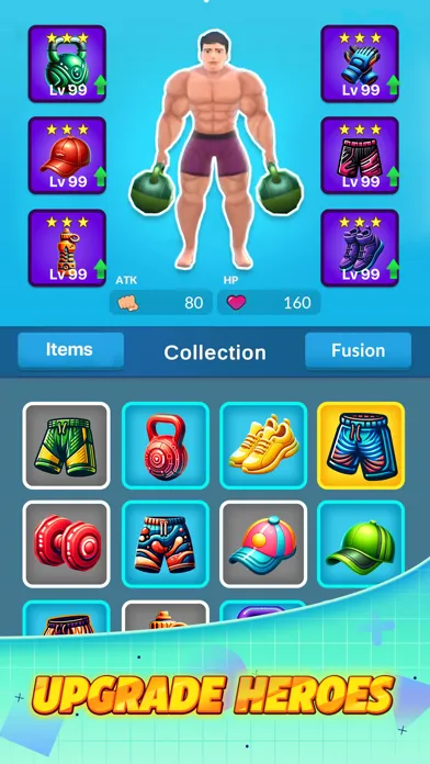 Capturas de tela do Age of Gym Heroes