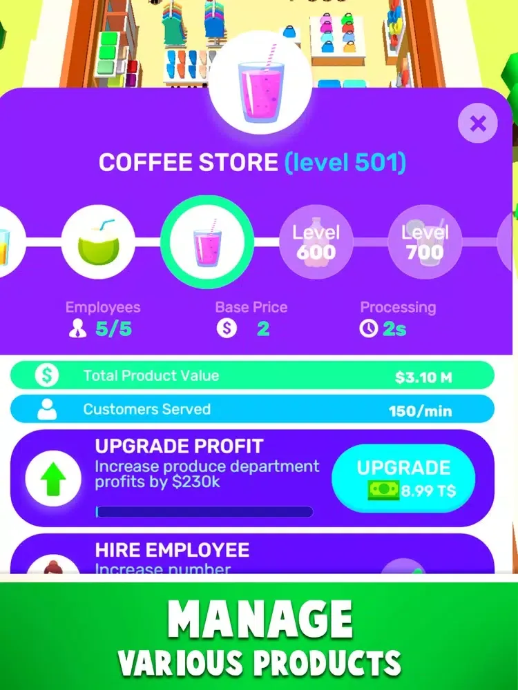 Idle Square Inc.: Mall Tycoon iPad  Screenshots