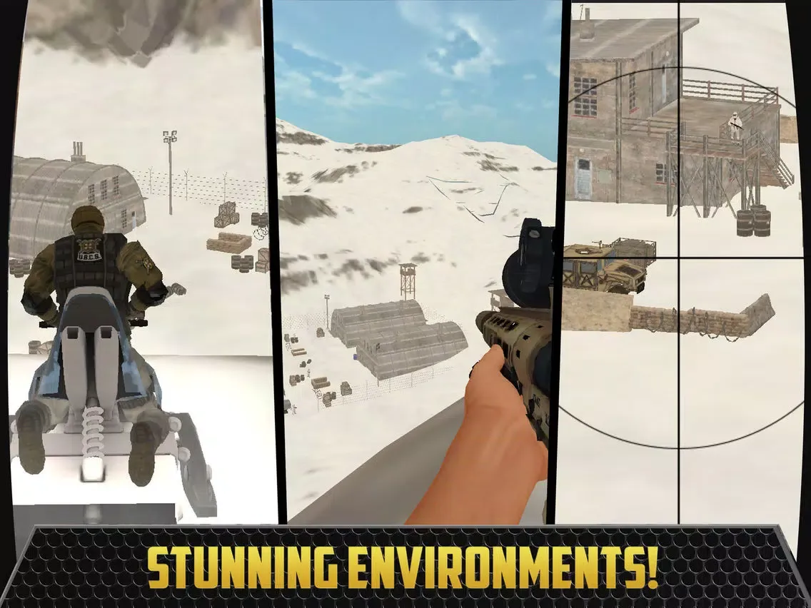 Marine Sniper 3D: The Winter Warrior iPad  Screenshots