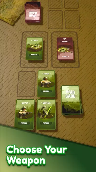 Tangkapan layar War Cards 3D